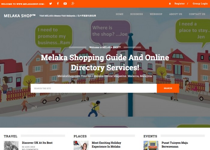 Melaka shopping guide and online directory services