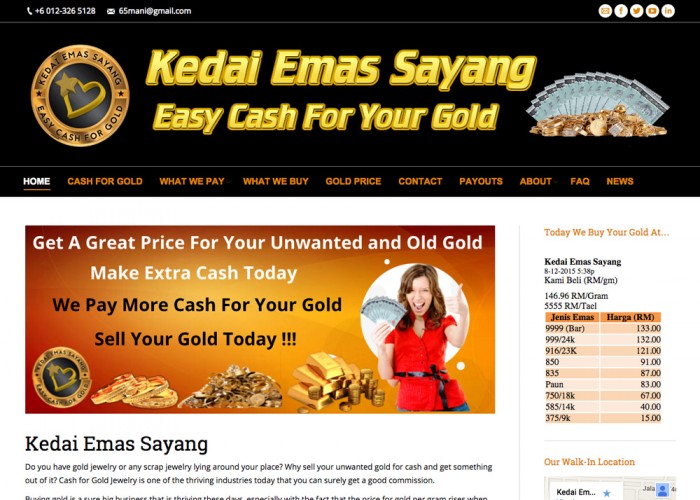 Kedai Emas Sayang – Easy Cash For Gold Malaysia
