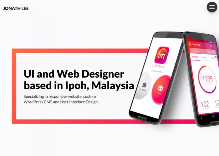 Jonath Lee – User Interface and Web Designer based in Ipoh, Malaysia