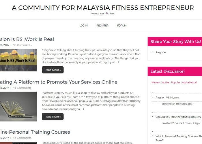 Malaysia Fitness Blog