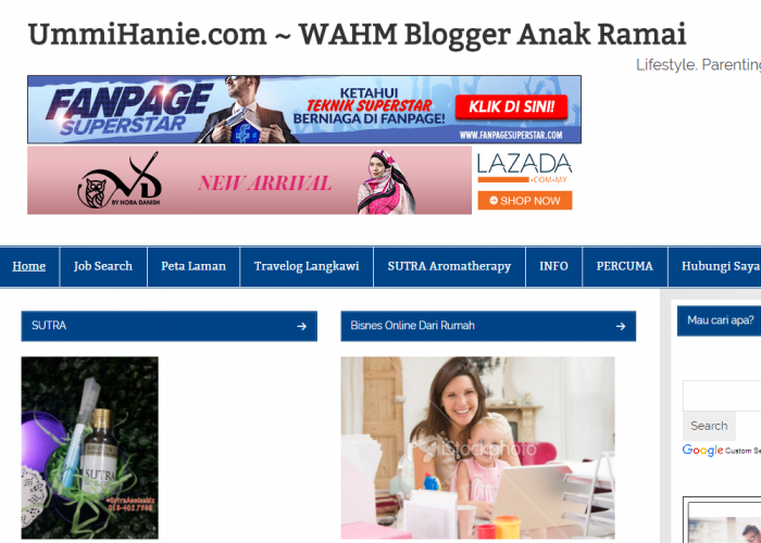UmmiHanie.com ~ WAHM Blogger Anak Ramai