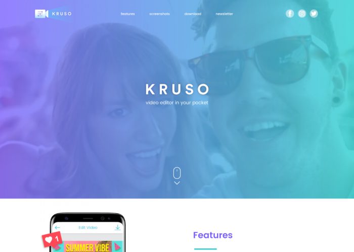 Kruso – Video Editor App