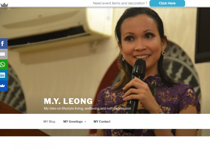 M.Y. LEONG-My take on lifestyle living, wellbeing and self-expression