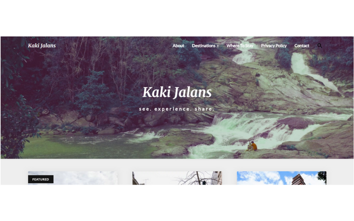 Kaki Jalans – see. experience. share