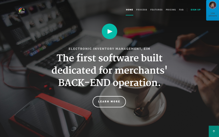 EIM, the first software built for merchants’ BACK-END operation.