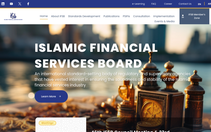 The Islamic Financial Services Board (IFSB) Website